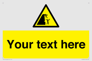 Custom Warning unstable cliff